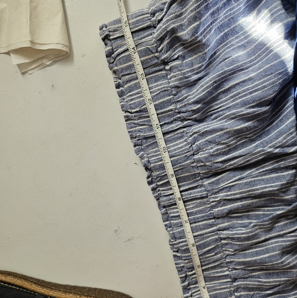 STRIPED LINEN PANTS large - Picture 5 of 6